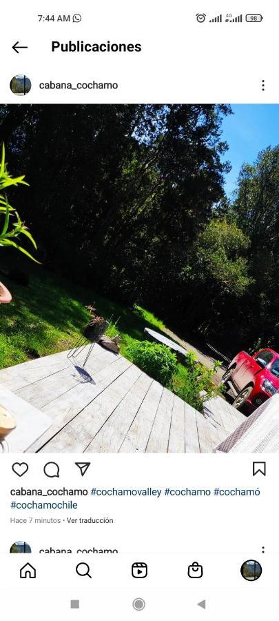 Acogedora Cabana En El Bosque, Acceso Vehiculos 4X4 コチャモ エクステリア 写真